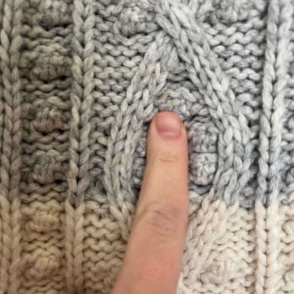 La Vie Rebecca Taylor Cable Striped Sweater - Picture 6 of 6